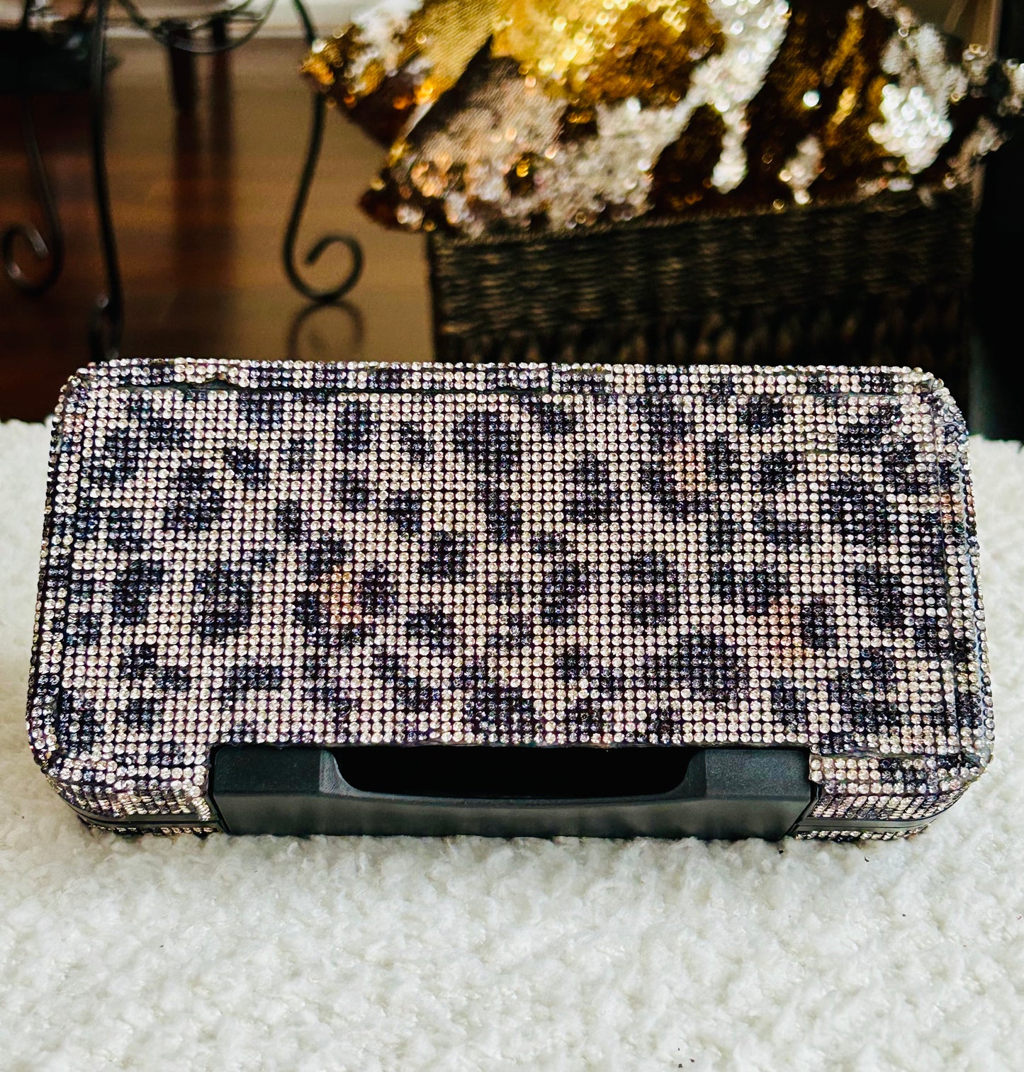 Rhinestone Cigar Travel Case