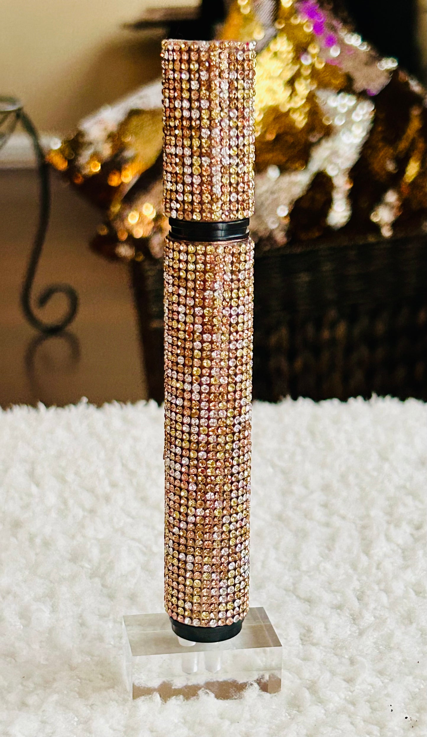 Rhinestone Cigar Torch- Gold Silver